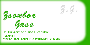 zsombor gass business card